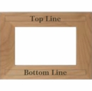 Personalized Picture Frame: Custom Engraved Wood Picture Frame