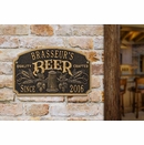 Personalized Quality Beer Crafted Since Date Plaque