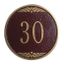 Round House Number Sign - Decorative Circular Address Plaque - Choose Your Color