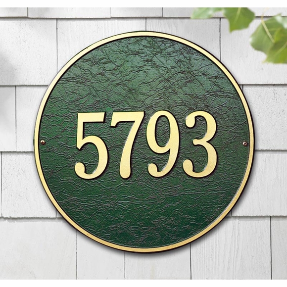 Round House Number Sign Circular Address Plaque Choose Your Size