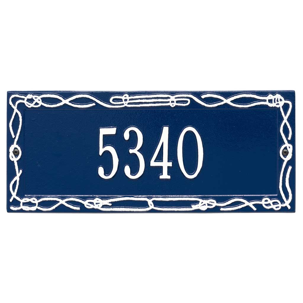 Sailor's Knot Address Plaque Nautical Theme Address Sign