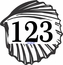 Seashell Shape Address Sign - Custom Beach House Number Plaque