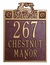 Address Plaque With Deer - Stag House Number Sign