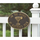 Personalized Sign with Margarita Glass - Custom Metal Plaque