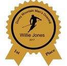 Personalized Skiing Competition Award Plaque