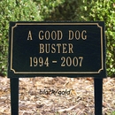 Personalized Slate Pet Memorial Plaque with Lawn Stakes