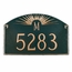Sunray Address Plaque With Initial Letter Monogram