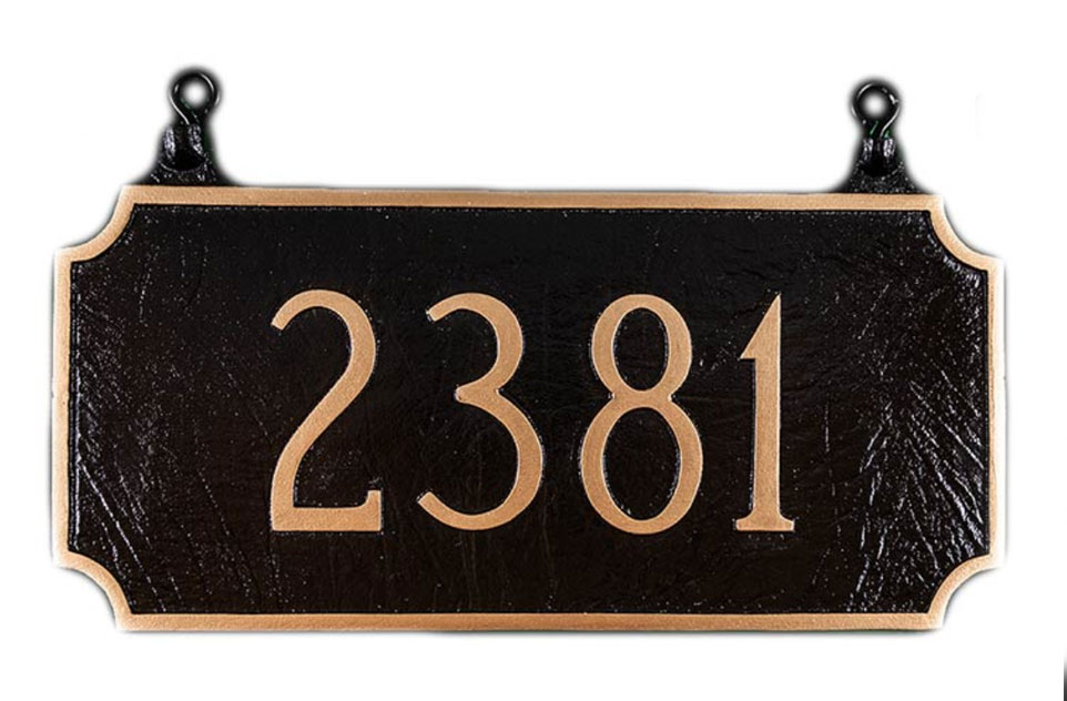 Two Sided Hanging House Number Sign Double Sided Address Plaque