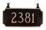Two Sided Hanging House Number Sign - Double Sided Address Plaque