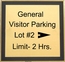 Custom Visitor Parking Sign
