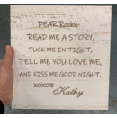  Personalized Wall Box Sign Love Theme Home Decor, Bedtime Poem