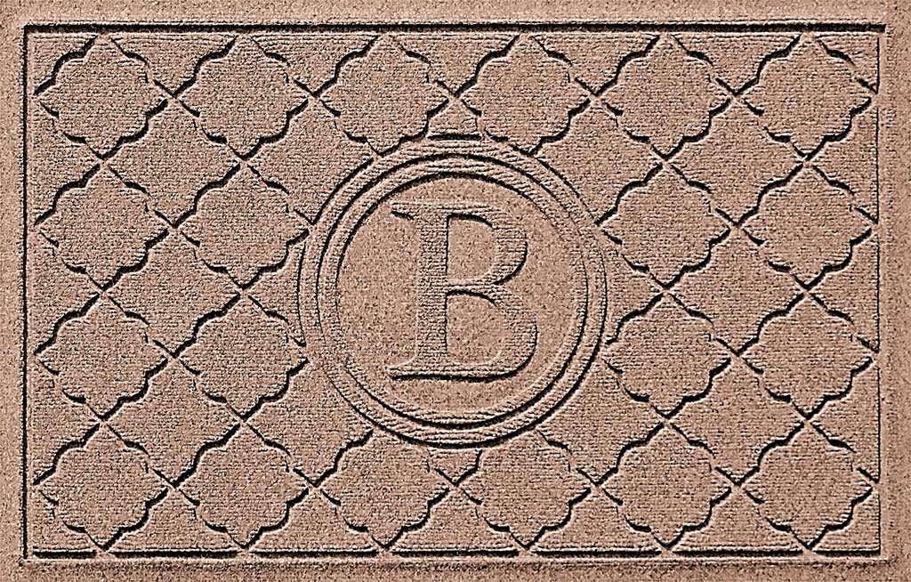 Water and Dirt Trapping Doormat Personalized With Initial Monogram