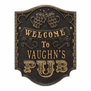Personalized Welcome to Pub Plaque