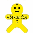 Personalized With Name Gingerbread Boy Cookie Christmas Ornament