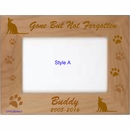 Pet Cat Custom Engraved Memorial Picture Frame