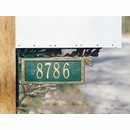 Pine Cone Mailbox Bracket With Address On Both Sides - Two Sided Address Plaque