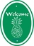 Welcome Pineapple Sign