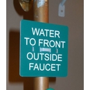 Pipe Label with Cable Tie Attachment