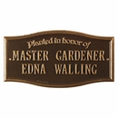 Planted in Honor of Personalized Dedication Plaque