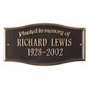Planted in Memory of Plaque Personalized With Name and Date For Wall Or Optional Lawn Mount