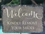 Please Remove Your Shoes Slate Welcome Sign