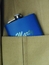 Personalized Engraved Pocket Flask in Pink, Teal, Blue, or Black