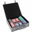 Personalized Poker Chip Set - Case, Chips, Cards