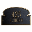 Portobello Address Plaque - Mushroom Shape House Number Sign