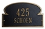 Portobello Address Plaque - Mushroom Shape House Number Sign