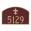 Arch Address Plaque with Fleur de Lis