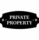 Private Property Sign for Wall Mount or Lawn Stake