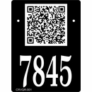 QR Code Address Plaque - House, Office, or Building Sign