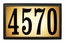 Lighted Address Plaque With Large Numbers