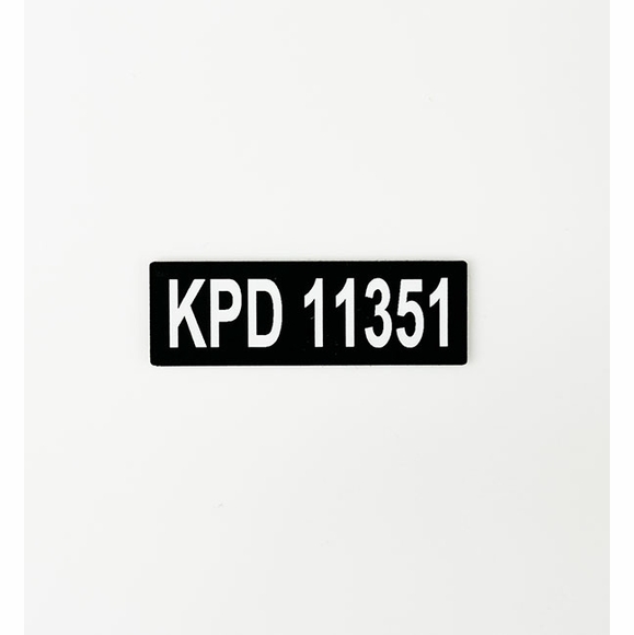 Radio Identifier Sticker Label Set of 3 for PD, FD, EMS