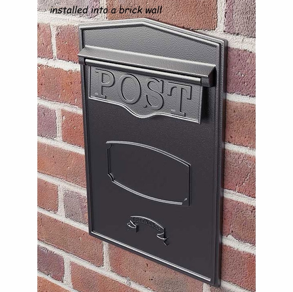 Rear Access Locking Mailbox For Masonry Installation