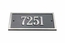 Rectangle Address Plaque with House Number