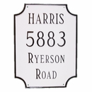 Rectangle Address Sign With 4 Lines