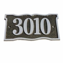 Rectangular House Number Plaque - Choose Solid Aluminum or Solid Brass