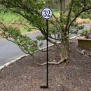 Reflective 911 Sign With Long Post