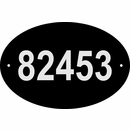 Reflective Address Plaque, Large Oval 911 Sign