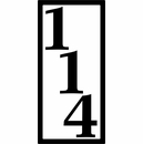 Reflective Address Plaque - Post Mounted Vertical Number Address Sign