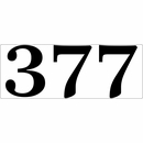 Reflective Address Plaque with Big Numbers