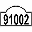 Reflective Address Plaque with Lawn Yard Stake