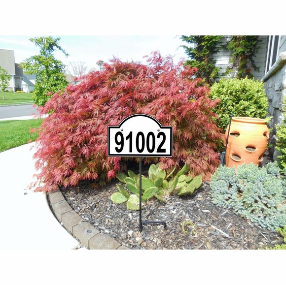 Reflective Address Plaque with Lawn Yard Stake