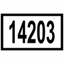 Reflective House Number Address Sign with Lawn Yard Stake