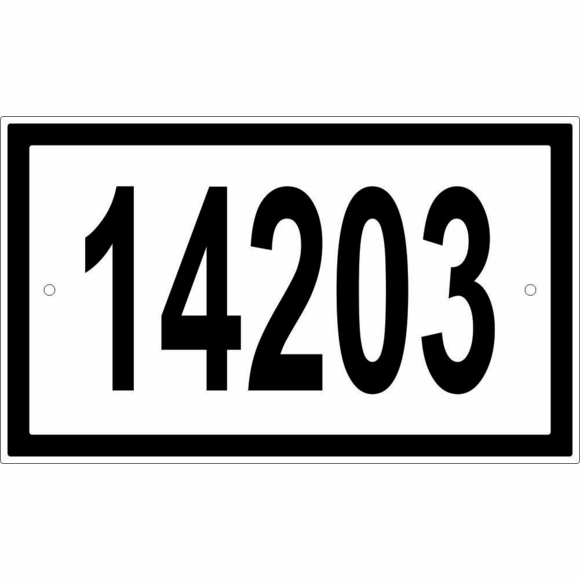 Reflective House Number Plaque