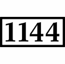 Reflective Mailbox Address Plaque Sticks On or Mount With Screws