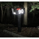 Reflective Mailbox Numbers for Side and Front