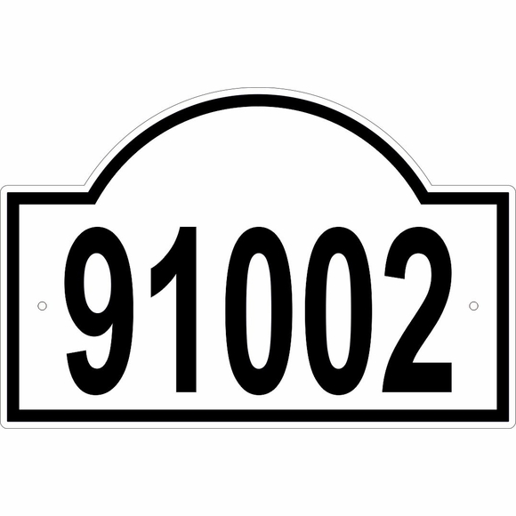 Reflective Address Plaque