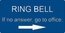 Custom Ring Bell Office Sign